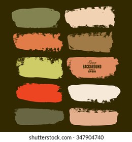 Brush Strokes - Set - Isolated On White Background - Vector Illustration, Graphic Design Editable For Your Design