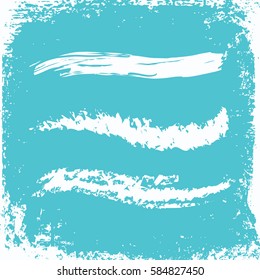 brush strokes set for web design