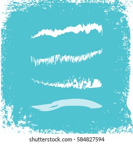 brush strokes set for web design