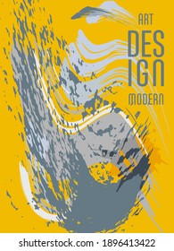 Сovers with brush strokes and splashes for books, magazines, catalogs. Universal abstract layouts.