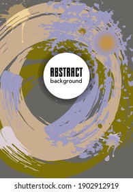 Сovers with brush strokes and splashes for books, magazines, catalogs. Universal abstract layouts.