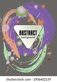 Сovers with brush strokes and splashes for books, magazines, catalogs. Universal abstract layouts.