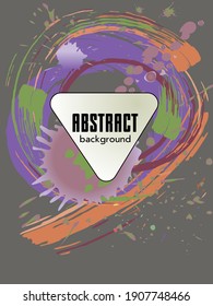 Сovers with brush strokes and splashes for books, magazines, catalogs. Universal abstract layouts.