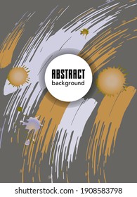 Сovers with brush strokes and splashes for books, magazines, catalogs. Universal abstract layouts.