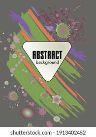 Сovers with brush strokes and splashes for books, magazines, catalogs. Universal abstract layouts.