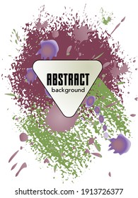 Сovers with brush strokes and splashes for books, magazines, catalogs. Universal abstract layouts.
