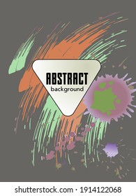 Сovers with brush strokes and splashes for books, magazines, catalogs. Universal abstract layouts.