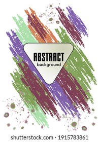 Сovers with brush strokes and splashes for books, magazines, catalogs. Universal abstract layouts.