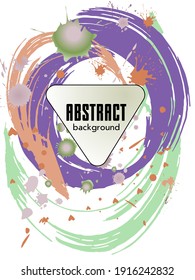 Сovers with brush strokes and splashes for books, magazines, catalogs. Universal abstract layouts.