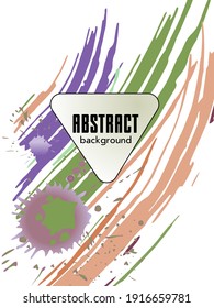 Сovers with brush strokes and splashes for books, magazines, catalogs. Universal abstract layouts.