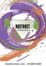 Сovers with brush strokes and splashes for books, magazines, catalogs. Universal abstract layouts.