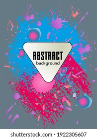 Сovers with brush strokes and splashes for books, magazines, catalogs. Universal abstract layouts.