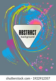 Сovers with brush strokes and splashes for books, magazines, catalogs. Universal abstract layouts.