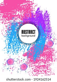 Сovers with brush strokes and splashes for books, magazines, catalogs. Universal abstract layouts.
