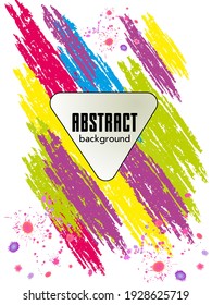 Сovers with brush strokes and splashes for books, magazines, catalogs. Universal abstract layouts.