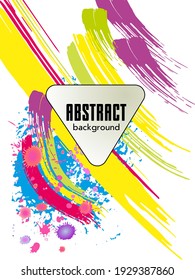Сovers with brush strokes and splashes for books, magazines, catalogs. Universal abstract layouts.