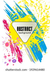 Сovers with brush strokes and splashes for books, magazines, catalogs. Universal abstract layouts.