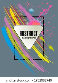 Сovers with brush strokes and splashes for books, magazines, catalogs. Universal abstract layouts.