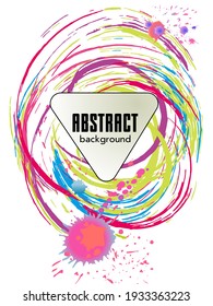 Сovers with brush strokes and splashes for books, magazines, catalogs. Universal abstract layouts.