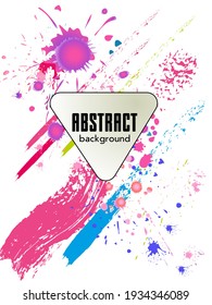 Сovers with brush strokes and splashes for books, magazines, catalogs. Universal abstract layouts.