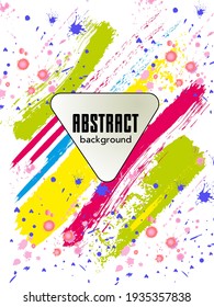 Сovers with brush strokes and splashes for books, magazines, catalogs. Universal abstract layouts.
