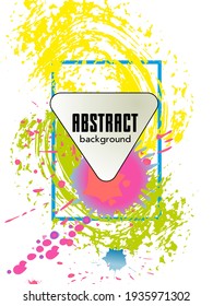 Сovers with brush strokes and splashes for books, magazines, catalogs. Universal abstract layouts.
