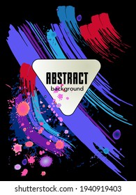 Сovers with brush strokes and splashes for books, magazines, catalogs. Universal abstract layouts.