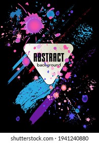 Сovers with brush strokes and splashes for books, magazines, catalogs. Universal abstract layouts.