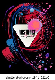 Сovers with brush strokes and splashes for books, magazines, catalogs. Universal abstract layouts.