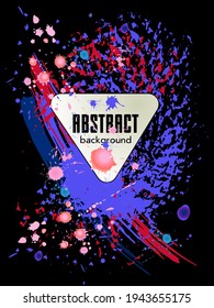 Сovers with brush strokes and splashes for books, magazines, catalogs. Universal abstract layouts.