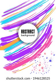 Сovers with brush strokes and splashes for books, magazines, catalogs. Universal abstract layouts.