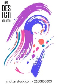 Сovers with brush strokes and splashes for books, magazines, catalogs. Universal abstract layouts.
