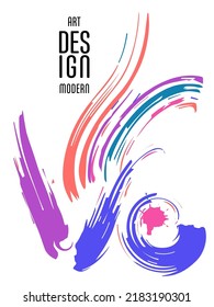 Сovers with brush strokes and splashes for books, magazines, catalogs. Universal abstract layouts.

