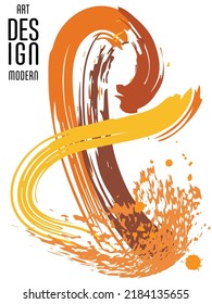 Сovers with brush strokes and splashes for books, magazines, catalogs. Universal abstract layouts.
