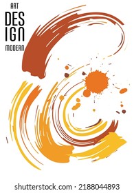 Сovers with brush strokes and splashes for books, magazines, catalogs. Universal abstract layouts.
