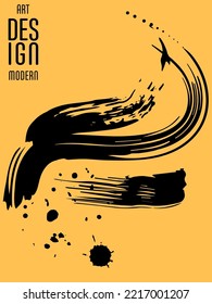 Сovers with brush strokes and splashes for books, magazines, catalogs. Universal abstract layouts.
