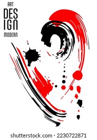 Сovers with brush strokes and splashes for books, magazines, catalogs. Universal abstract layouts.
