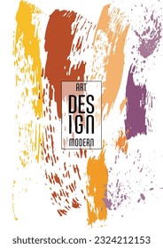 Сovers with brush strokes and splashes for books, magazines, catalogs. Universal abstract layouts.
