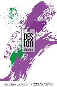 Сovers with brush strokes and splashes for books, magazines, catalogs. Universal abstract layouts.
