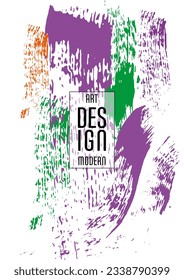 Сovers with brush strokes and splashes for books, magazines, catalogs. Universal abstract layouts.
