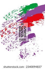 Сovers with brush strokes and splashes for books, magazines, catalogs. Universal abstract layouts.
