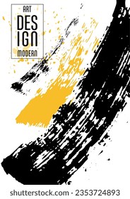 Сovers with brush strokes and splashes for books, magazines, catalogs. Universal abstract layouts.
