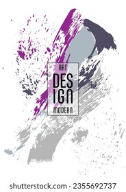 Сovers with brush strokes and splashes for books, magazines, catalogs. Universal abstract layouts.
