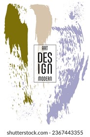 Сovers with brush strokes and splashes for books, magazines, catalogs. Universal abstract layouts.
