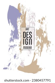 Сovers with brush strokes and splashes for books, magazines, catalogs. Universal abstract layouts.
