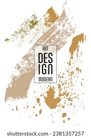 Сovers with brush strokes and splashes for books, magazines, catalogs. Universal abstract layouts.
