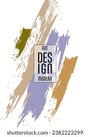 Сovers with brush strokes and splashes for books, magazines, catalogs. Universal abstract layouts.
