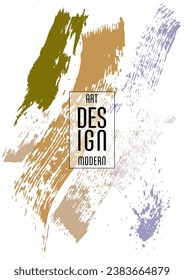 Сovers with brush strokes and splashes for books, magazines, catalogs. Universal abstract layouts.
