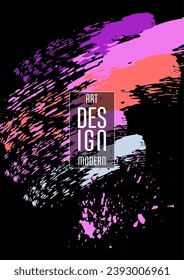 Сovers with brush strokes and splashes for books, magazines, catalogs. Universal abstract layouts.
