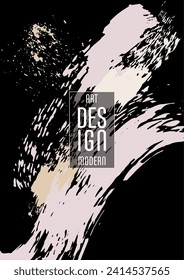 Сovers with brush strokes and splashes for books, magazines, catalogs. Universal abstract layouts.
